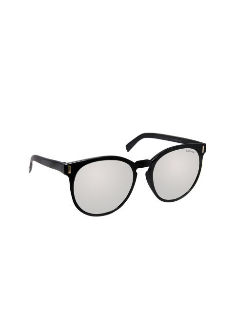 

Cardon Unisex Mirrored Oval Sunglasses LCSGCD143x2013BLKx, Silver