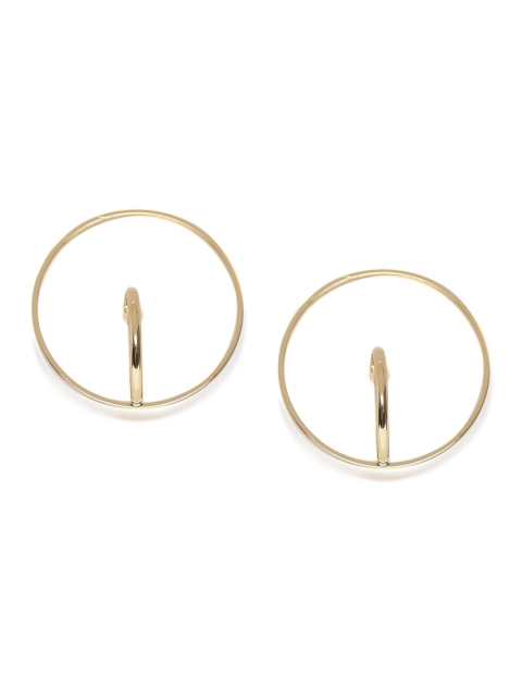 

OOMPH Gold-Toned Circular Half Hoop Earrings