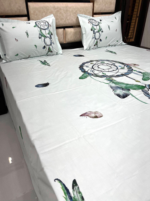 

Pure Decor Green Bedsheet