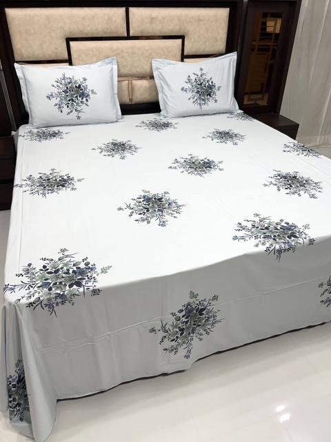 

Pure Decor Unisex Blue Bedsheets