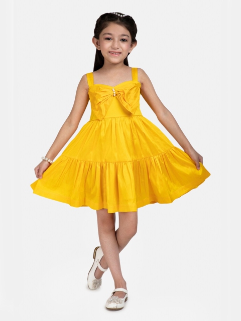 

BYB PREMIUM Girls Yellow Fit & Flare Dress