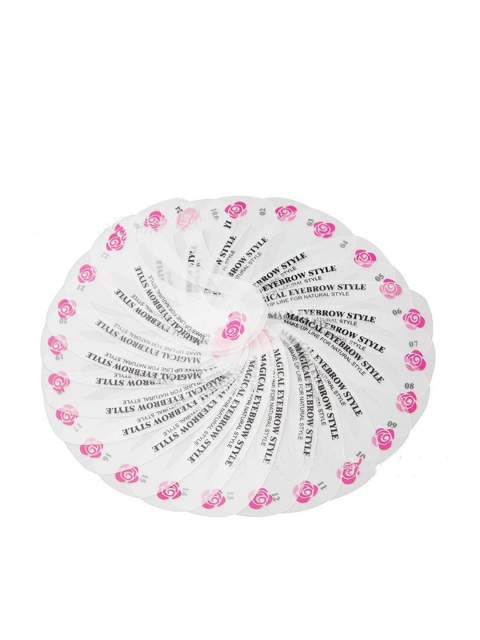 

Alexvyan Women Set Of 24 Grooming Stencil Eye Makeup Tools Accessories Eyebrow Template, Transparent