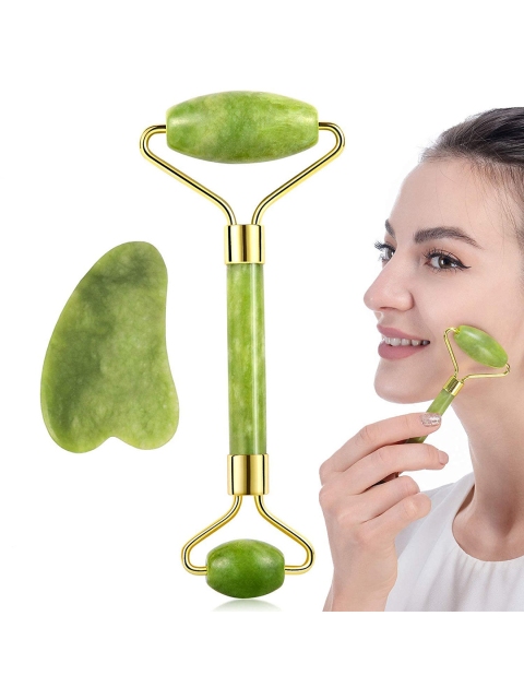 

Alexvyan Green Roller With Gua Sha