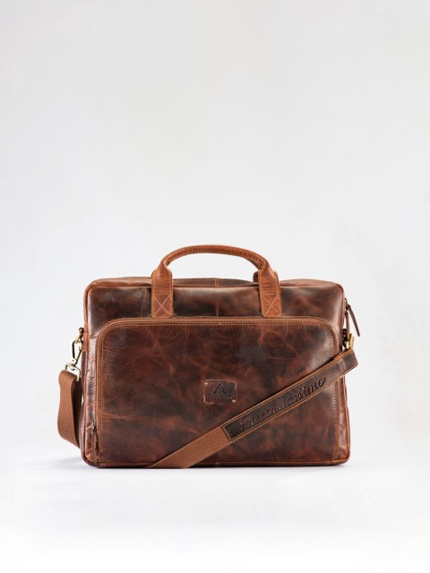 

Picco Massimo Unisex Brown Messenger Bag