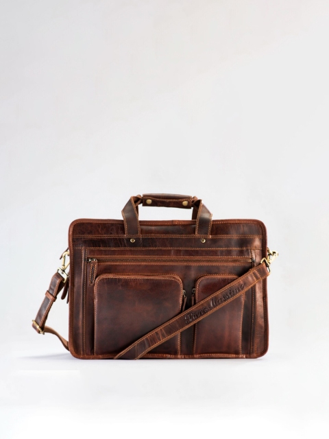 

Picco Massimo Unisex Brown Messenger Bag