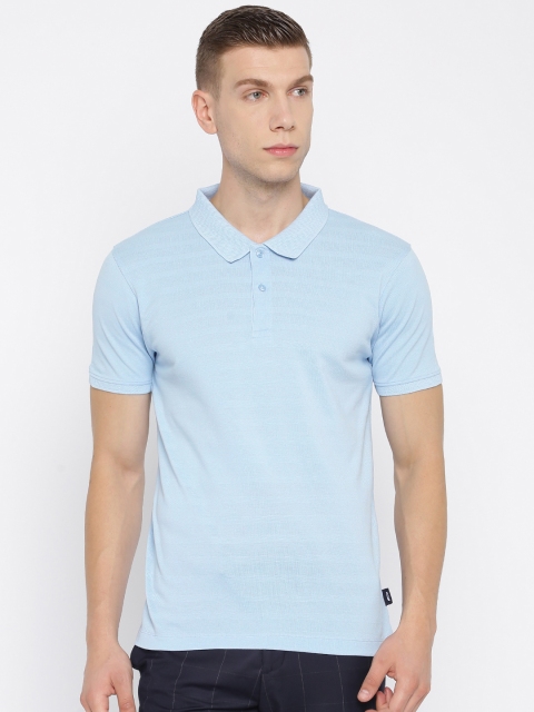 

Jack & Jones Men Blue Solid Polo T-shirt