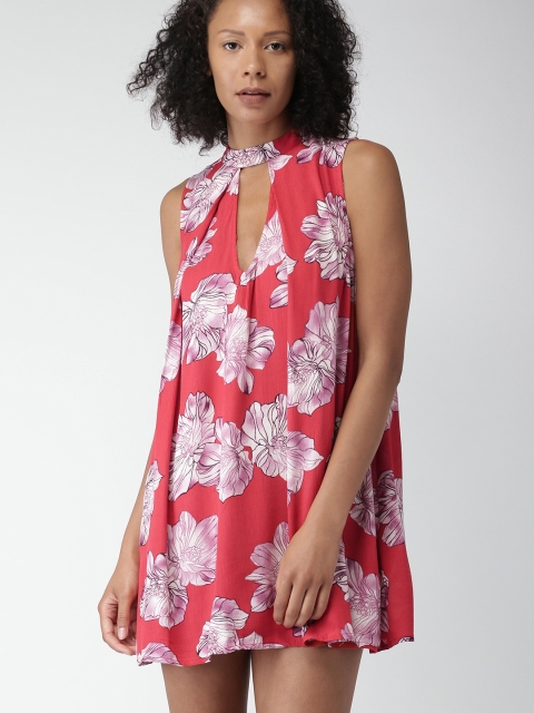 

FOREVER 21 Red Printed A-Line Dress
