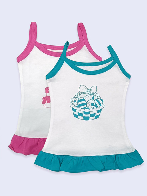 

Born Babies Blue & Pink Set Of 2 A-Line Dress