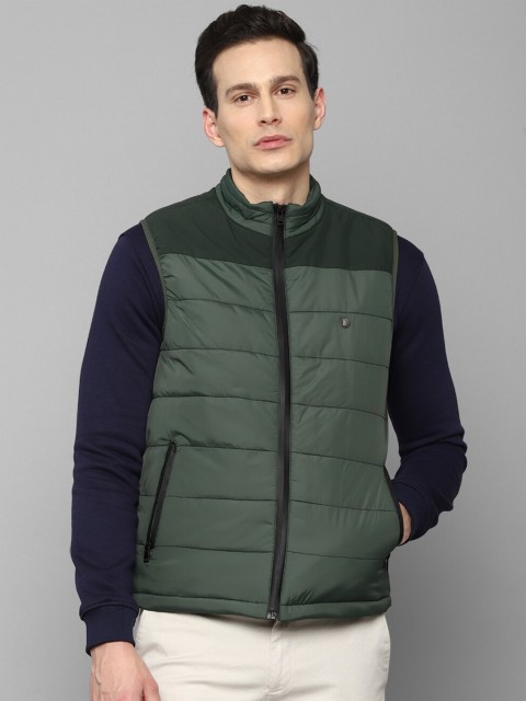 

Louis Philippe Men Green Puffer Jacket
