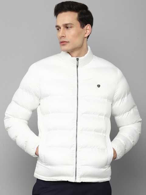 

Louis Philippe Men White Camouflage Puffer Jacket