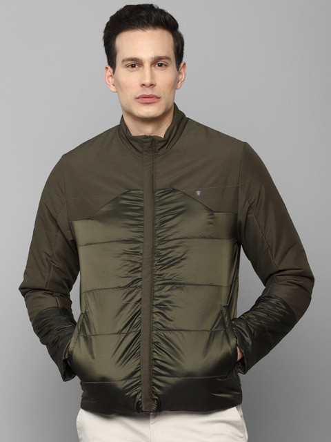 

Louis Philippe Men Olive Green Padded Jacket