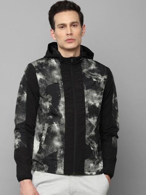 

Louis Philippe Sport Men Black Printed Bomber Jacket