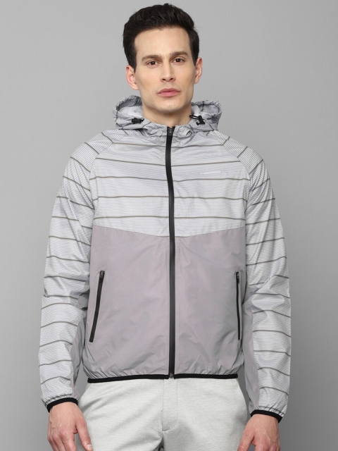 

Louis Philippe Sport Men Grey Colourblocked Sporty Jacket