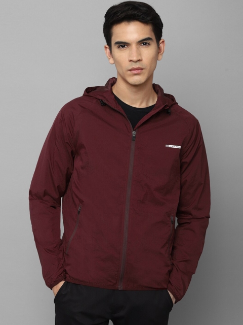 

Louis Philippe Sport Men Maroon & White Typography Sporty Jacket