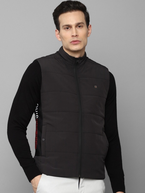 

Louis Philippe Sport Men Charcoal Black Colourblocked Padded Jacket