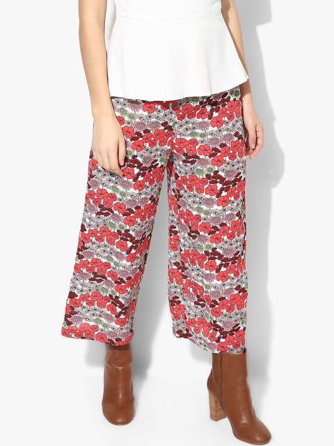 

DOROTHY PERKINS Women Multicoloured Printed Cropped Parallel Trousers, Multi