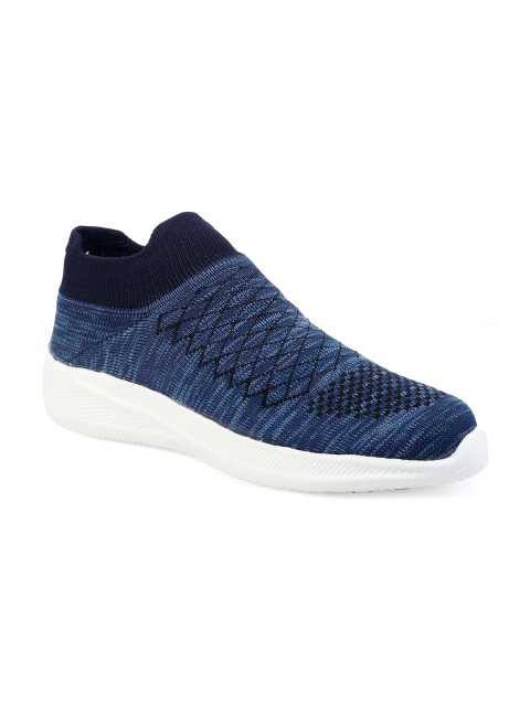 

T-Rock Men Blue Woven Design Slip-On Sneakers