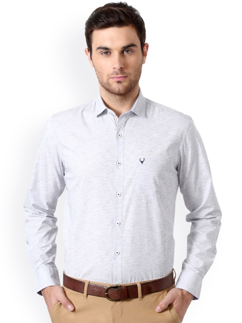 

Allen Solly Men Blue Custom Fit Checked Casual Shirt