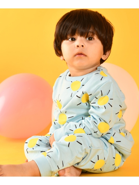 

Anthrilo Boys Blue & Yellow Printed T-shirt with Pyjama