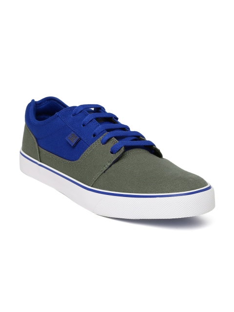 

DC Men Grey & Blue Tonik Sneakers