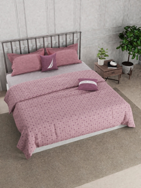 

Nautica Unisex GSM 300 Pink Blankets Quilts and Dohars