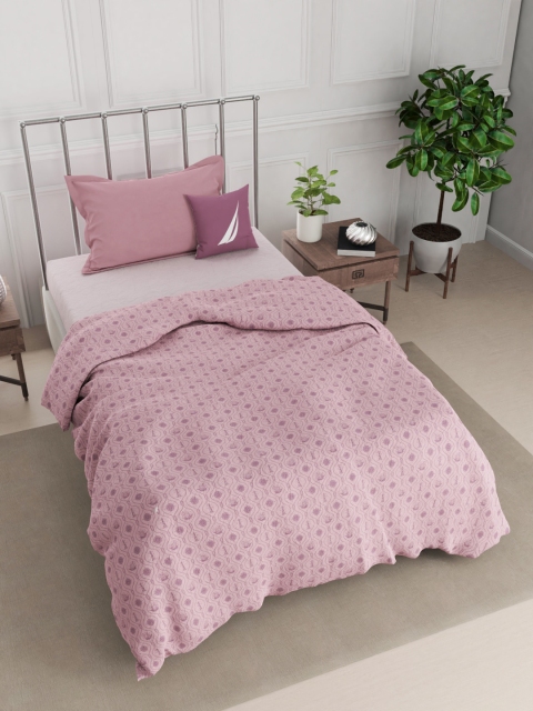 

Nautica Unisex Pink 1pc Single size 300 GSM Cotton Blanket