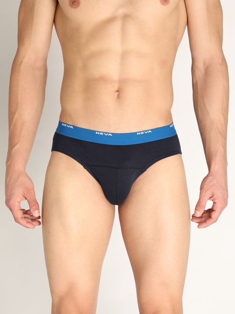 

NEVA Men Navy Blue Solid Pure-Cotton Basic Briefs