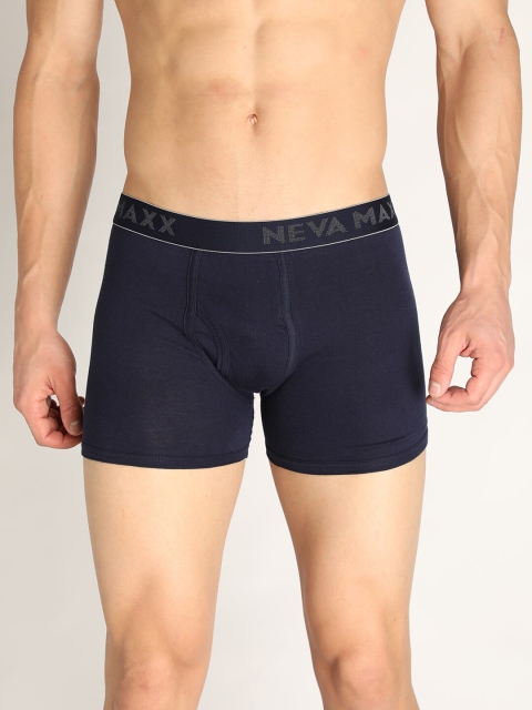 

NEVA Men Navy Blue Solid Pure Cotton Basic Briefs