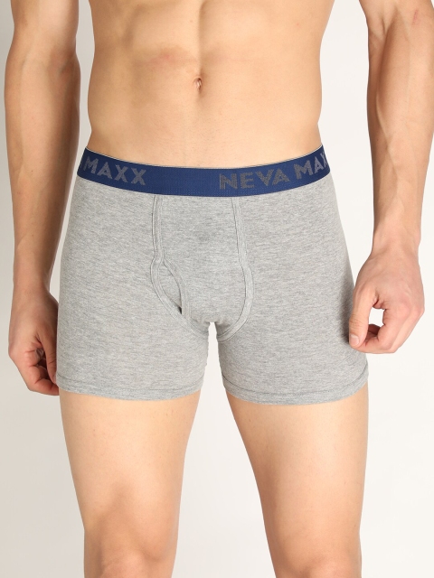 

NEVA Men Grey Melange Pure Cotton Solid Trunks NV310-MILANGE GREY