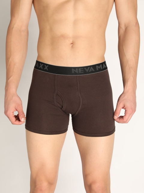 

NEVA Men Coffee Brown Solid Pure Cotton Skin-Fit Trunk NV310-COFFEE