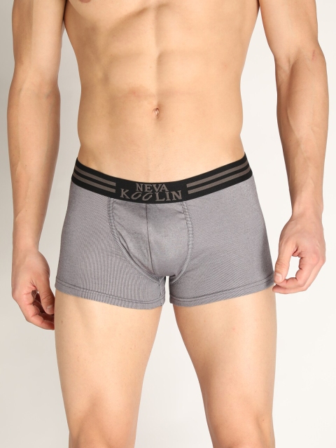 

NEVA Men Dark Grey Solid Cotton Skin-Fit Trunk KL01-DARK GREY