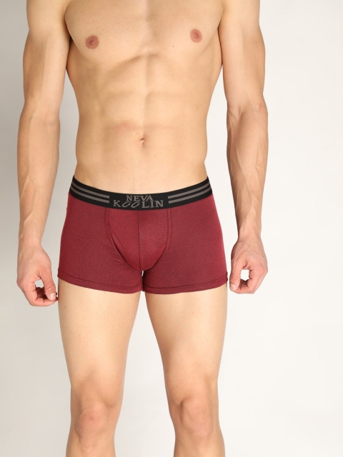 

NEVA Men Maroon Solid Cotton Skin-Fit Trunk KL01-MAROON