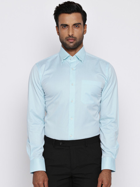 

Raymond Men Blue Patterned Formal Shirt