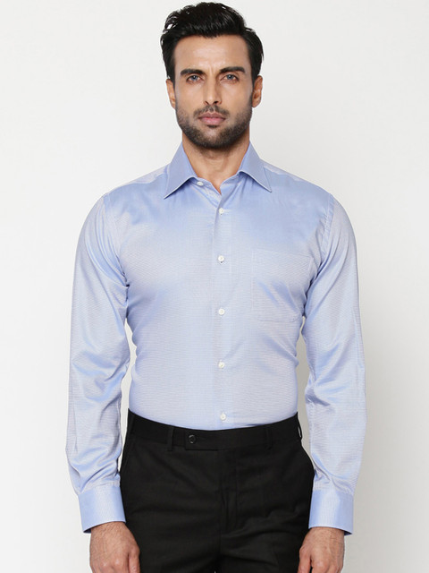 

Raymond Men Blue Regular Fit Printed Casual Shirt