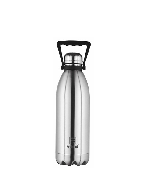 

Frabble8 Silver-Toned Solid Water Bottle