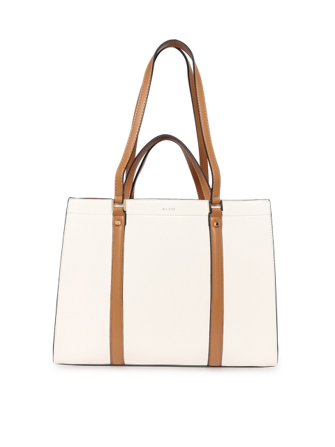 

ALDO Tan PU Structured Shoulder Bag