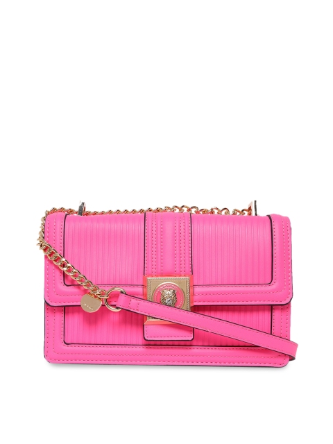 

ALDO Pink PU Structured Sling Bag