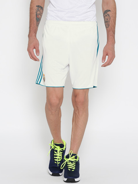 

ADIDAS Men White Real Madrid Home Solid Sports Shorts