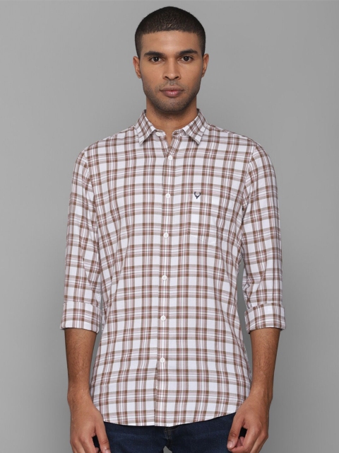 

Allen Solly Men White Slim Fit Checked Casual Shirt