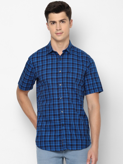 

Allen Solly Men Blue Slim Fit Checked Casual Shirt