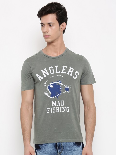 

Forca by Lifestyle Men Grey Solid T-shirt