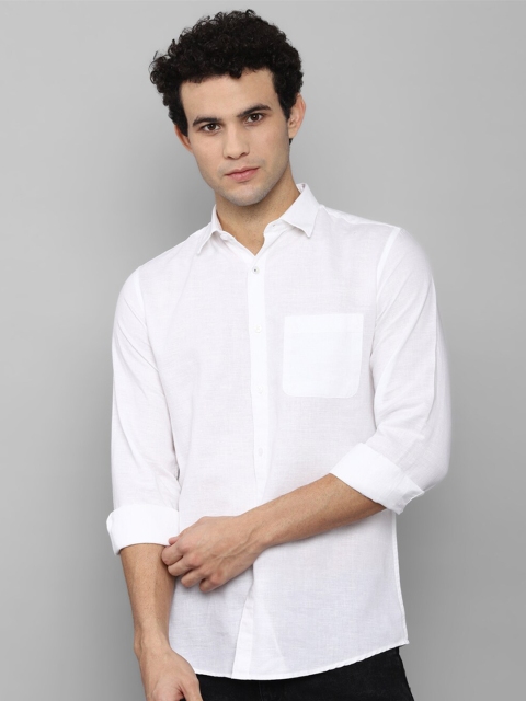 

Allen Solly Men White Slim Fit Casual Shirt