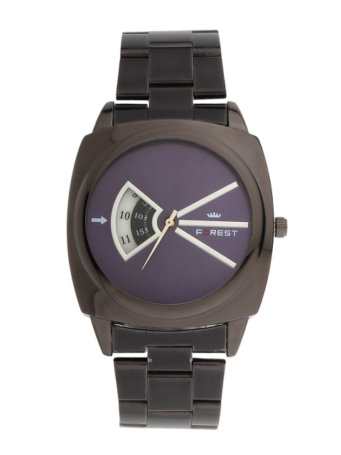 

Hobforestessentials Men Blue Dial & Black Bracelet Style Straps Analogue Watch FR22-F008-BK-BL
