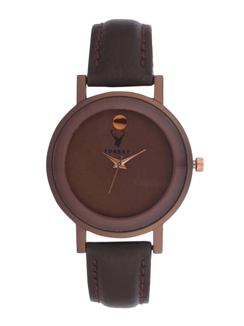 

Hobforestessentials Women Brown Dial & Brown Leather Straps Analogue Watch FR22-302L-BRBR