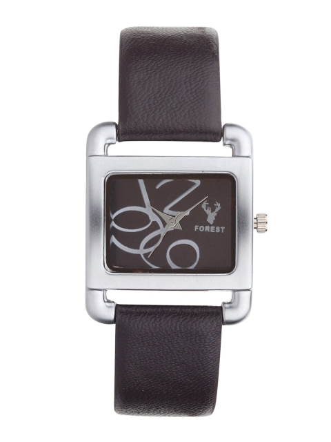 

Hobforestessentials Women Brown Printed Dial & Brown Leather Straps Analogue Watch
