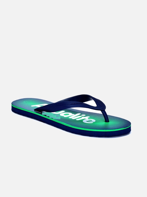 

Aqualite Men Green & White Rubber Room Slippers