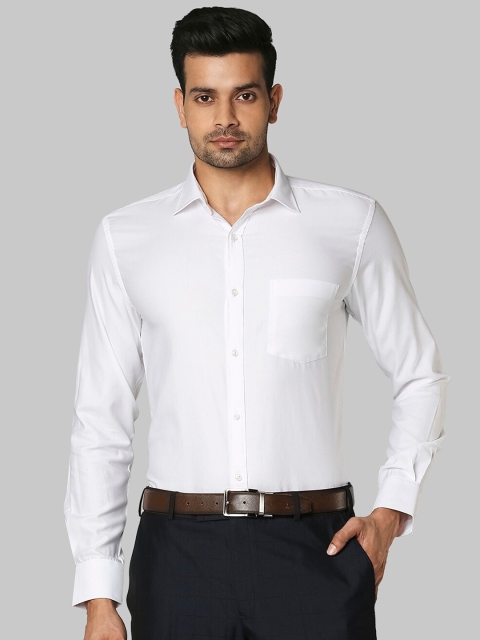 

Park Avenue Men White Solid Slim Fit Formal Shirt