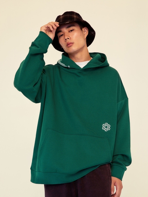 

H&M Men Green Oversized Fit Hoodie