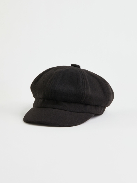 

H&M Women Black Baker Boy Cap