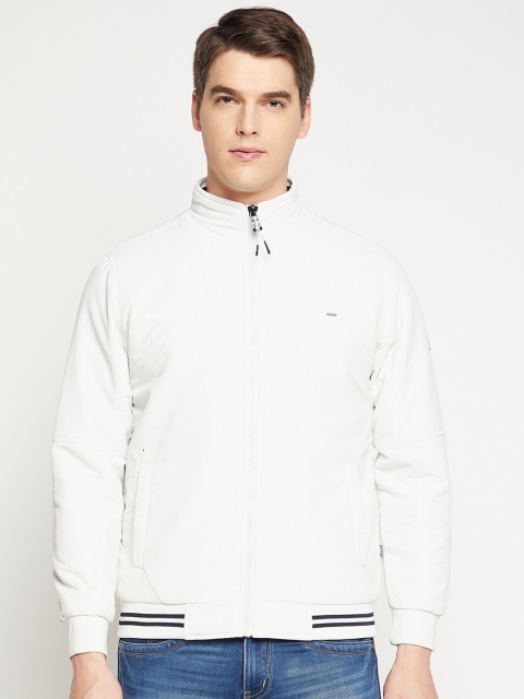 

Okane Men White Bomber Jacket